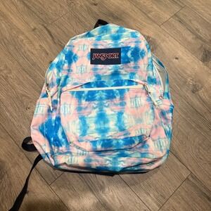 jansport backpack blue tie dye Big Student this Superbreak One backpack is perfect for keeping all your essentials organized Jansport High Stakes Blue Wash